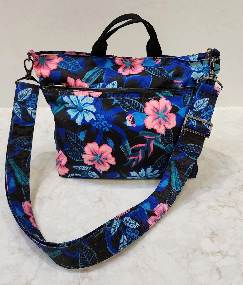 Lug Symphony Tropical Floral Quilted Backpack Purse tote Black Blue Pink NWT Lug Tropical Bags & Handbags for Women for sale | eBay main image 3