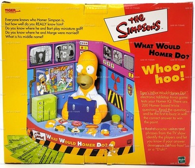 The Simpsons What Would Homer Do Trivia Game 2002 Hasbro #66876 | eBay