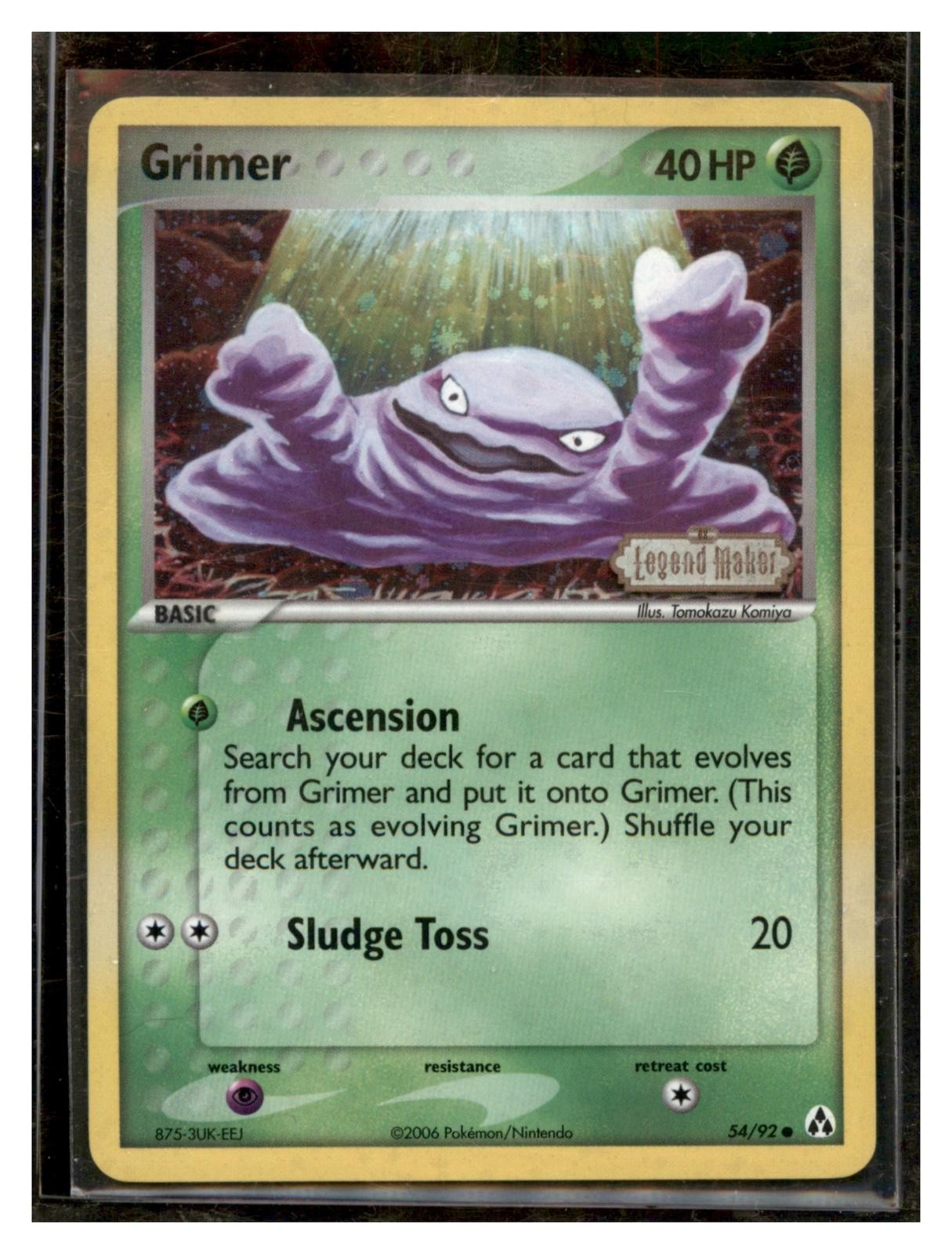 Legend Maker #54/92 Grimer Reverse Holo (Very Clean)