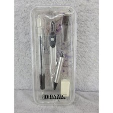 BAZIC PRODUCTS Geometry Math Compass Set Drafting School Supplies
