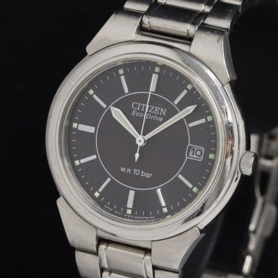 CITIZEN Eco-Drive E111-S027161 Solar schwarzes Zifferblatt Herrenuhr