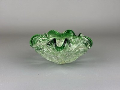 Murano Glas Aschenbecher Bullicante Sommerso Design Venezianisch Italy Vintage 
