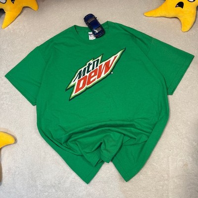 Y2K Mountain Dew T-Shirt Size XL Mtn Dew 2000s baggy Jerzees
