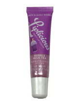 NEW 1 BATH BODY WORKS LIPLICIOUS BUBBLE MILK TEA WOMEN LIP GLOSS .47 OZ 14 ML