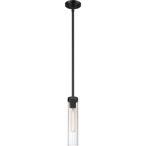 Z-Lite 740P-ROD-MB Beau 1 Light 4.75 inch Matte Black Pendant Ceiling Light - Picture 4 of 8