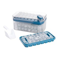 56 Cube Ice Maker Tray Double Layer Press Ice Cube Mould Easy Release UK