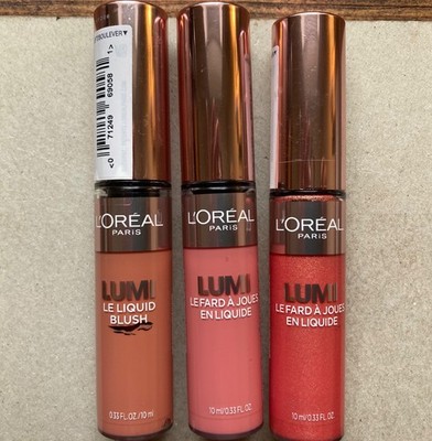 1 x L'Oreal Paris Lumi Le Liquid Blush Neu & Versiegelt Farbton 625 Glowy Gold Pink