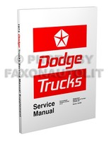 1973 Dodge Truck Reparaturhandbuch Pickup Power Wagon D100-D800 W100 W200 W300