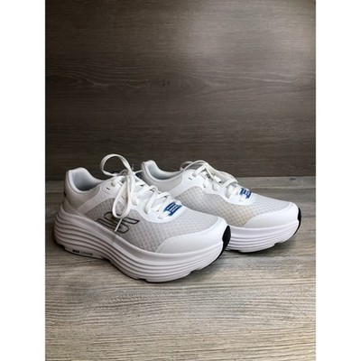 Skechers Max Cushioning Endeavour White Running Shoes Womens Size 6.5 NEW