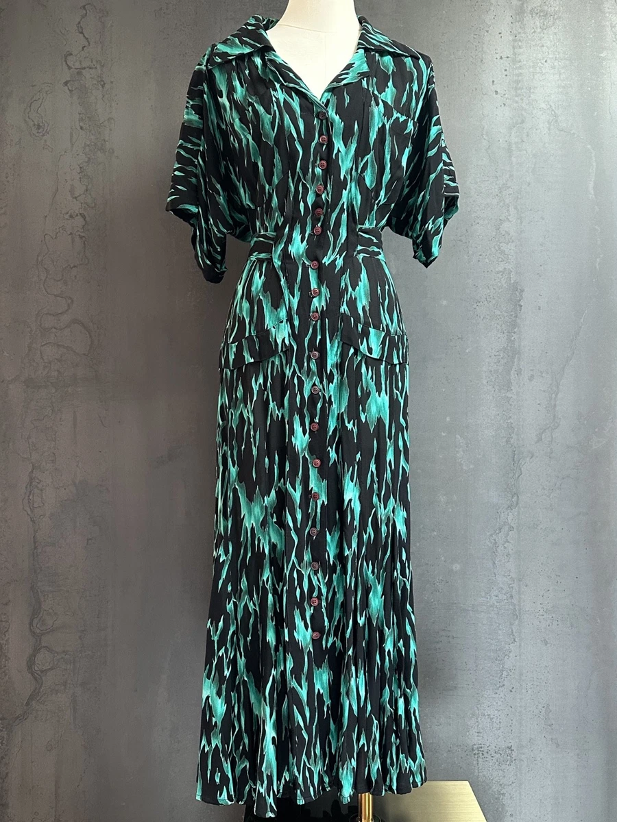 80's shirt dress 80s Laura Ashley Cotton Tunic | S-M