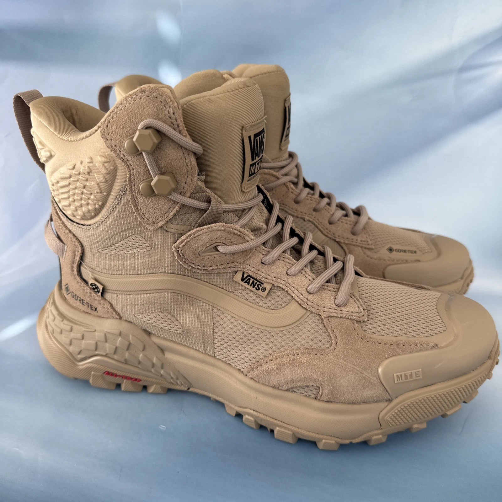 Vans MTE Crestline Gore-Tex Shoes Hiking Boots Khaki Brown Tactical Mens 8.5 W10