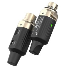 UHF Wireless XLR Microphone Transmitter Receiver, 7-Channel Wireless Audio Re...