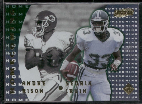 1999 Collector's Edge Supreme #HC 13 Andre Rison / Sedrick Irvin Homecoming