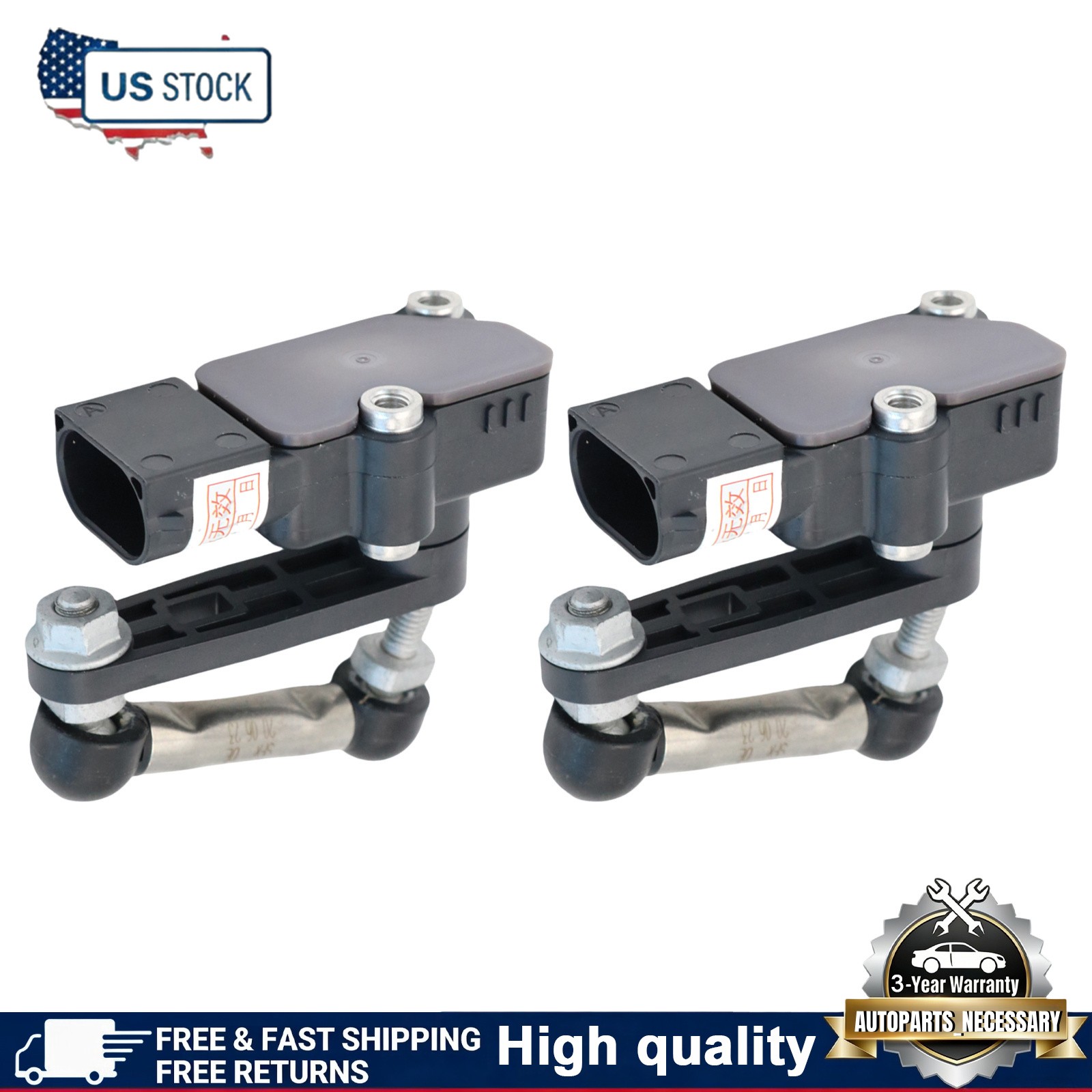 Fit For Maserati Levante 3.0L V6 Rear Left&Right Vehicle Height Sensor 670037527