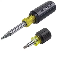 Klein Tools Adjustable Length Multi-Bit Screwdriver Set (2-Piece)