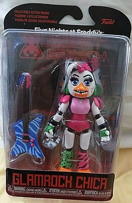 FNAF FUNKO ''GLAMROCK CHICA''  COLLECTIBLE ACTION FIGURE/ SECURITY BREACH  8+
