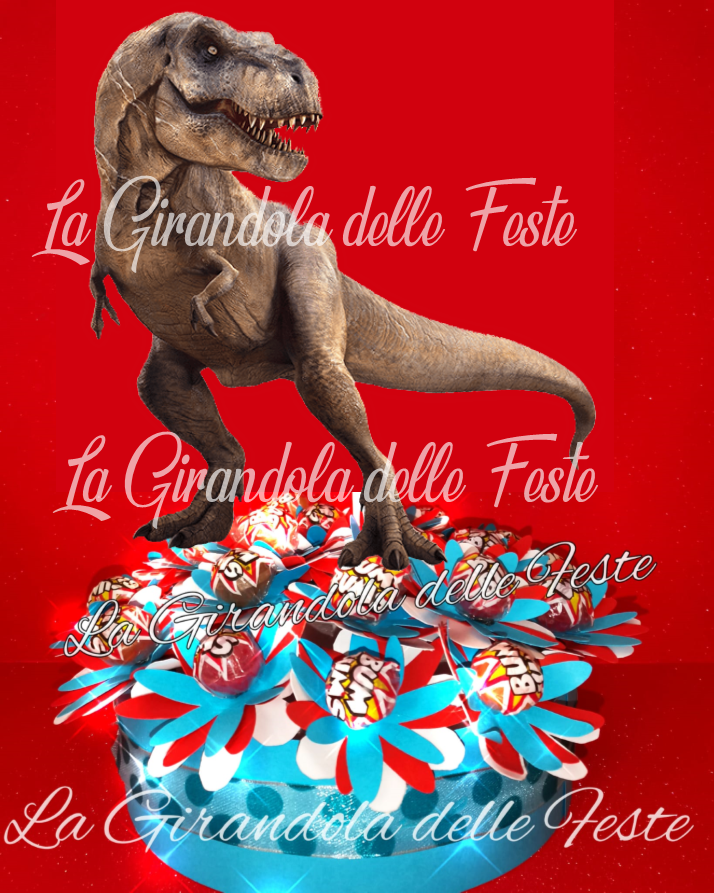 Jurassic World - Candele per torta di compleanno, 6 candele