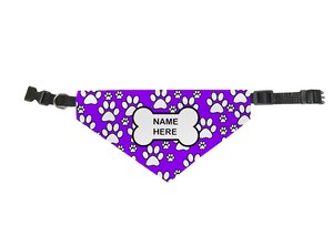 purple dog bandana