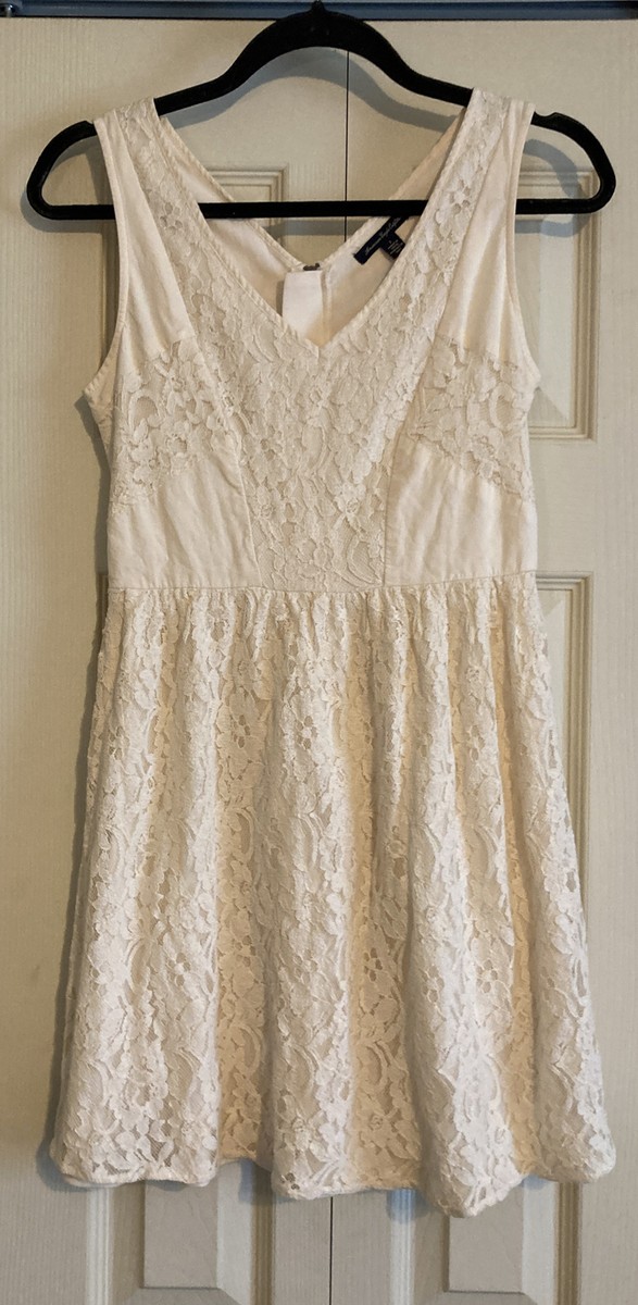 American Eagle Cream Lace Dress Sleeveless Size 2 | eBay