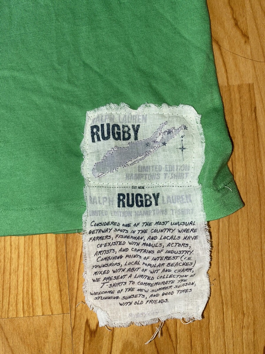 Rare Ralph Lauren Rugby rrl Sag Harbor New York Short Sleeve