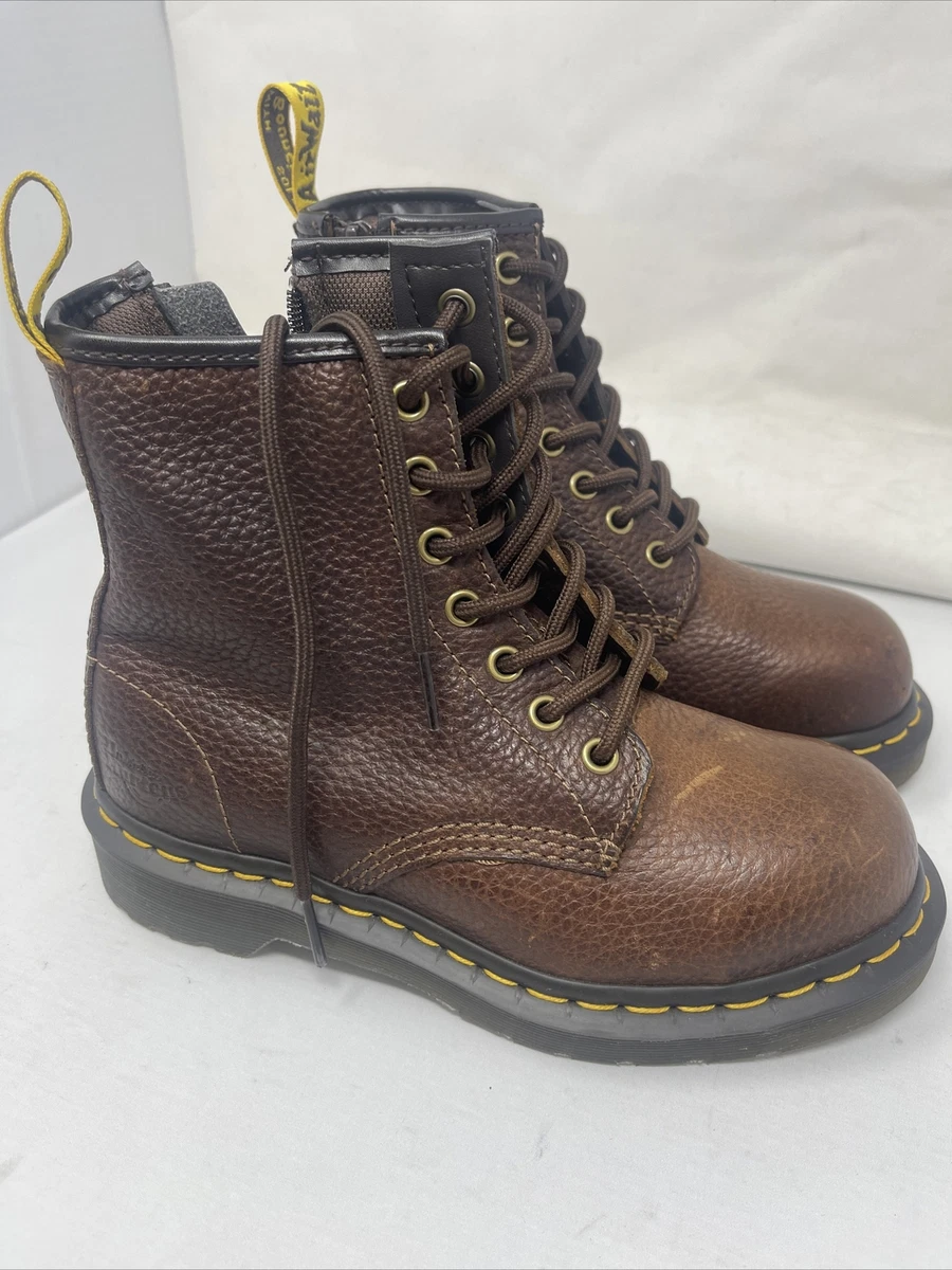 Dr. Martens Maple Zip Teak Steel Toe Boots Women Size 5 gr156 eBay