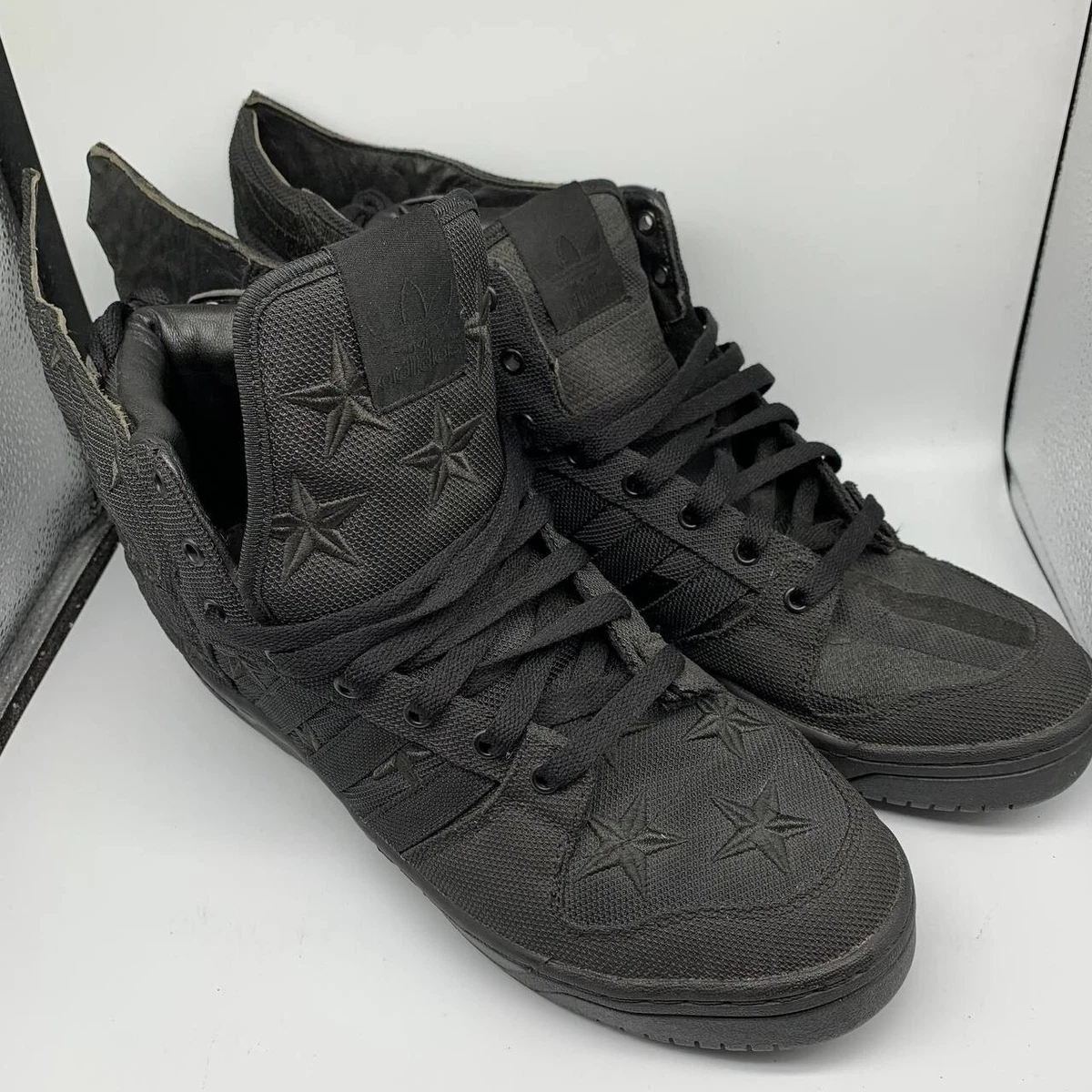 een vergoeding Fitness Wind Adidas ASAP Rocky JS Wings 2.0 Forum 10 Superstar Jeremy Scott Rivalry Hi  Black | eBay