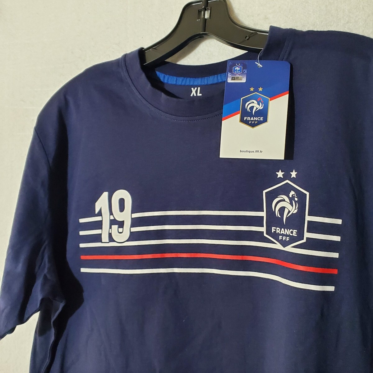 Karim Benzema Shirt France FFF #19 Mens Extra Large Short