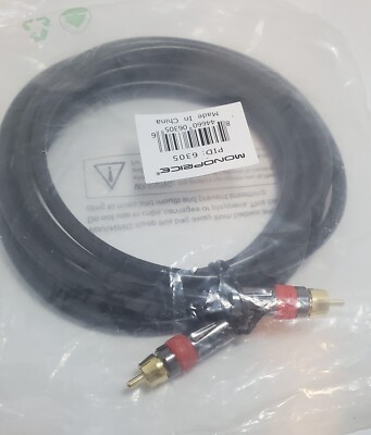MONOPRICE 6305 A/V Cable,RCA Coaxial M/M,CL2 rated 10ft #Box24