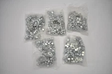 Lot of 500 Hex Lock Nuts .375" -16 Thread 3311605 Zinc Plated Hardware Tools