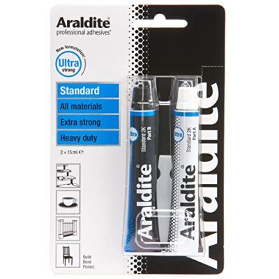 Araldite Heavy Duty Epoxy Adhesive | Ultra Strong 2-Part Epoxy Glue | Solvent-Fr
