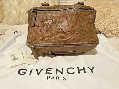 送料込GIVENCHY Pandora Shoulder Bag 100% Authentic Women's Givenchy Brown Crinkled Mini Pandora
