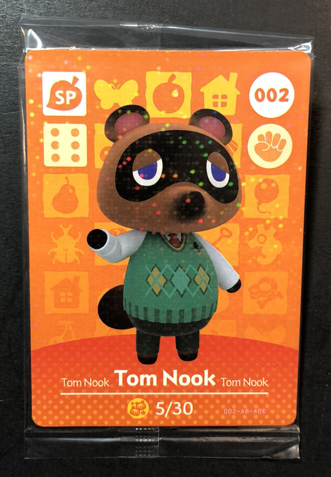 Official Animal Crossing Amiibo Card [ 002 Tom Nook ] NEW | eBay