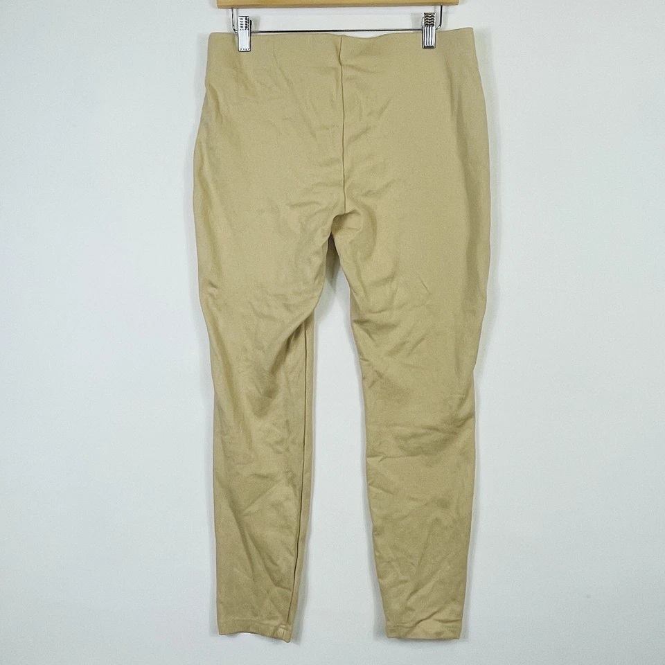 Nanette Lepore Beige Ponte Elástico Pull On Elástico Leggings Pantalones Mujer Medianos Foto 4 de 4