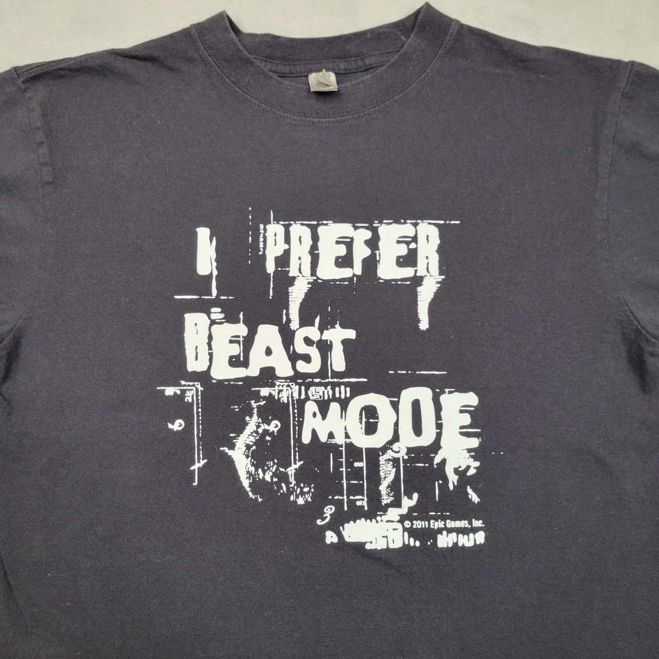 Camisa Gear Of Wars Hombre Mediana Videojuego Modo Bestia Gráfico Promo XBOX 360 Adulto Foto 2 de 4