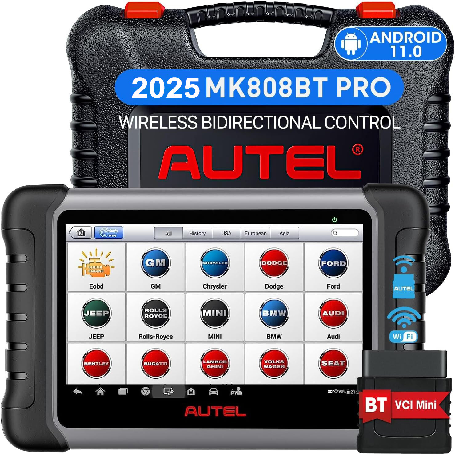 2025 AUTEL MaxiCOM MK808BT PRO Car Diagnostic Scanner Tool Full System