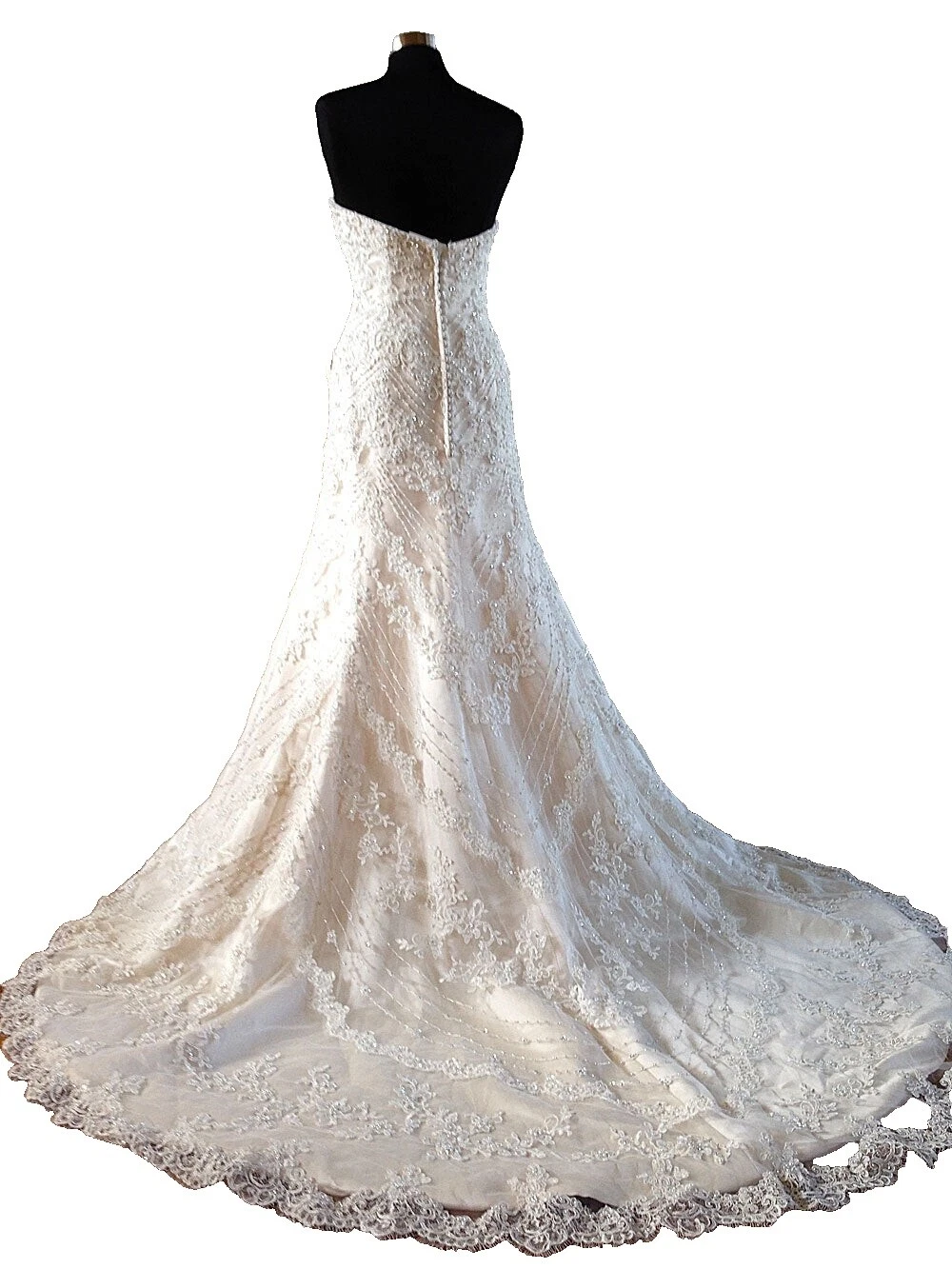 Renda Sereia 100% seda e Vestidos de Casamento de Trompete