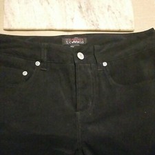 Vintage 80s Z Cavaricci Womens Size 5, 30x29 Black Stretch Pants Soft