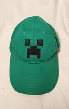 Minecraft Hat Cap Creeper Baseball Green Youth One size adjustable SnapBack Jinx
