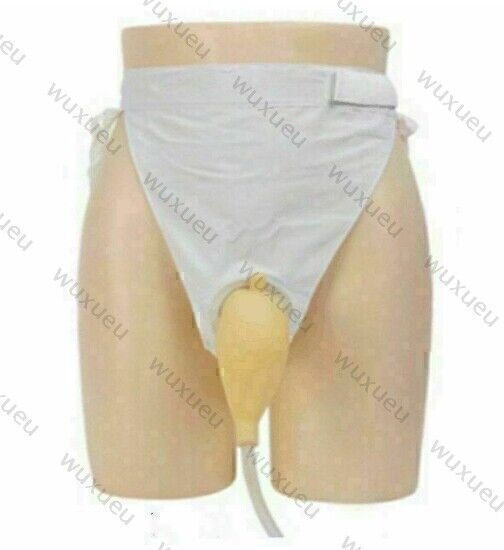 1L Alter Mann Urinbeutel Urinbeinbeutel Urinauffangbeutel Betthalter Katheter