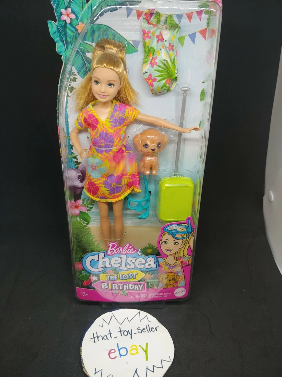 Barbie Chelsea The Lost Birthday STACIE DOLL PET w swimsuit