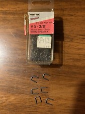 Vintage unity number five 3/8 inch Blue Wire Cloth Staples