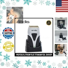 New Andis #17200 Titanium Foil Shaver Profoil Lithium P Razor +Charging Dock