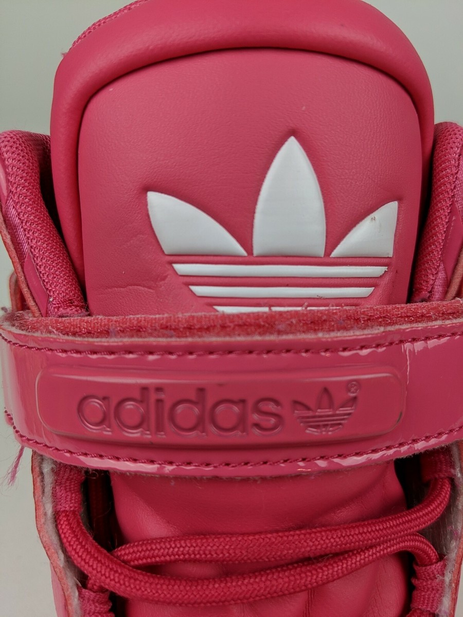 Adidas Shoes Sneakers High Tops. Pink, White Logo. Size 6 | eBay