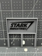 HO Scale 1:87 Stark industries Billboard Sign | Train Layout Accessory Diorama