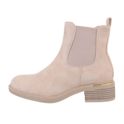Chelsea Boots Damenschuhe 7175 Ital-design In Beige