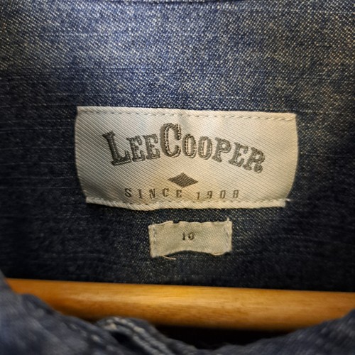 Lee Cooper Womens Blouse Top Size 10 Blue Denim Pockets - Picture 2 of 8