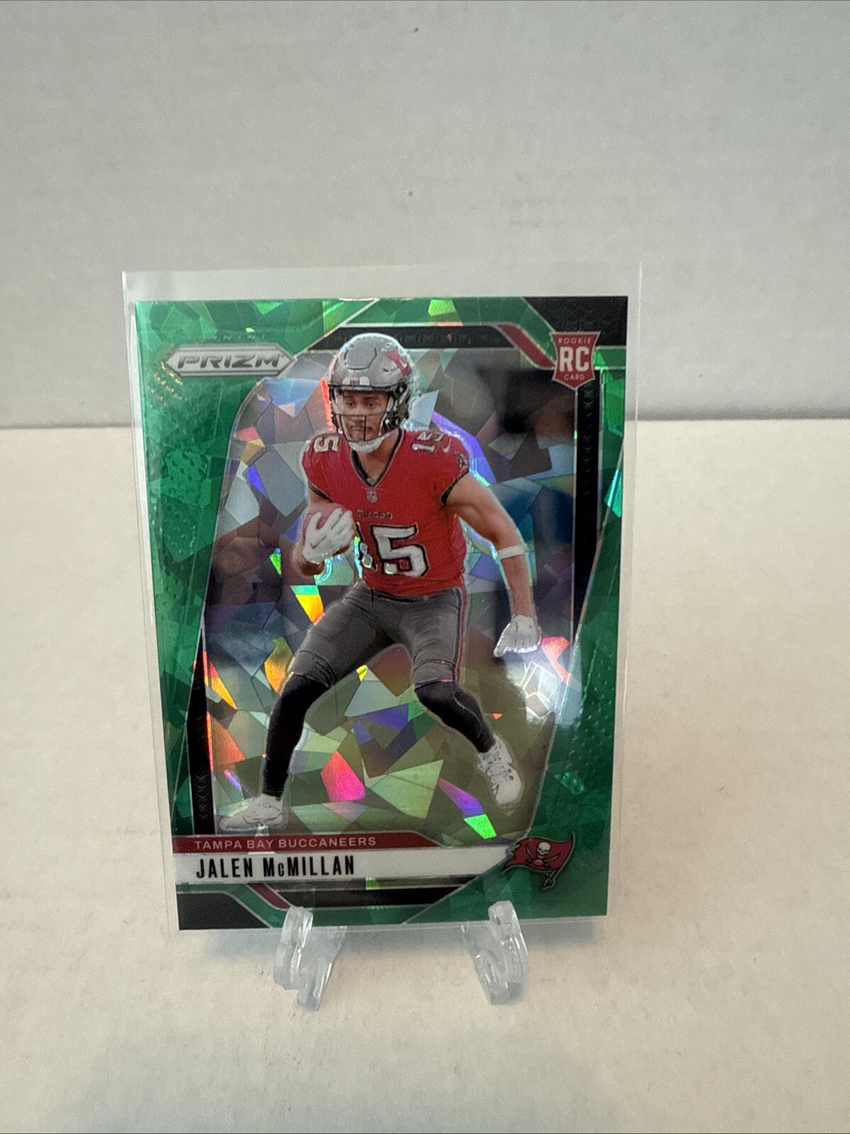 2024 Panini Prizm #338 Jalen McMillan Green Ice