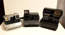 Vintage Lot of 3 Polaroid One Step/600 Instant Film Cameras