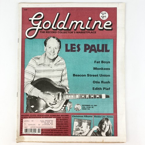 16 Goldmine Magazines Record Bee Gees Les Paul Genesis Hank Williams Vintage 80s - Picture 4 of 20