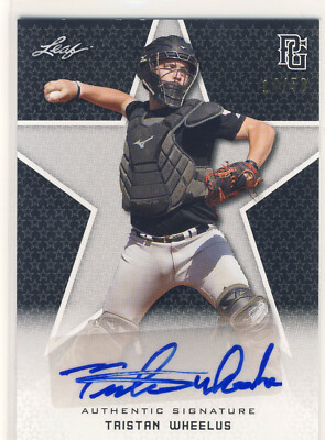 TRISTAN WHEELUS 2020 Leaf Perfect Game PG Black AUTO /50
